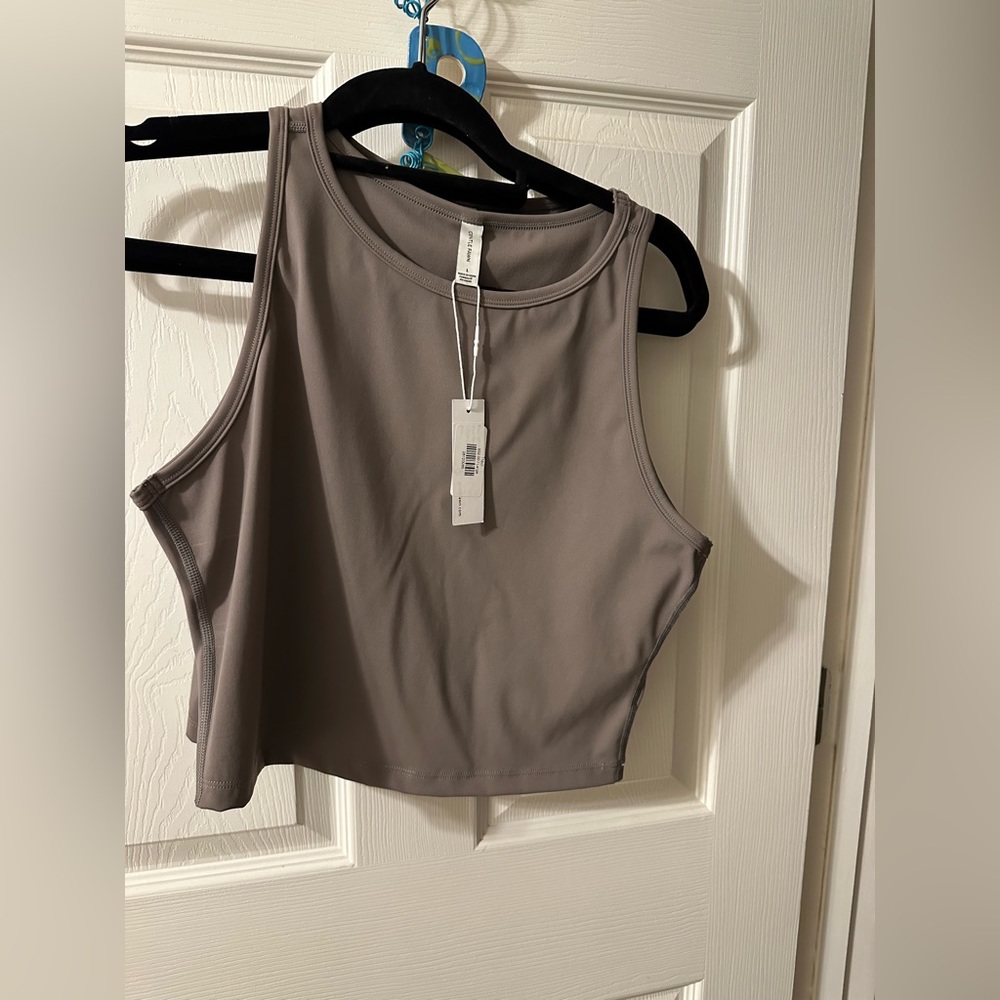 Brown crop top